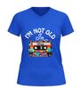 foto 8 V-hals t-shirt I’m not old I’m vintage cassettebandje retro shirt