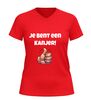 foto 10 V hals t-shirt jij bent een kanjer met duim omhoog