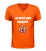 foto 3 V hals t-shirt jij bent een kanjer met duim omhoog