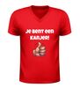 foto 4 V hals t-shirt jij bent een kanjer met duim omhoog