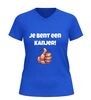 foto 8 V hals t-shirt jij bent een kanjer met duim omhoog