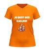 foto 9 V hals t-shirt jij bent een kanjer met duim omhoog