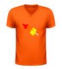 foto 3 V-Hals t- shirt met raket ijsje  zomers shirt met print
