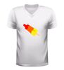 foto 6 V-Hals t- shirt met raket ijsje  zomers shirt met print
