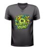 foto 1 V-hals verjaardag shirt forever young 80 jaar feestelijk t shirt met print