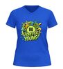 foto 8 V-hals verjaardag shirt forever young 80 jaar feestelijk t shirt met print