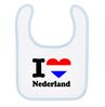 foto 1 Baby slabber i love Nederland  hart in kleuren van de Nederlandse vlag