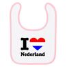 foto 2 Baby slabber i love Nederland  hart in kleuren van de Nederlandse vlag