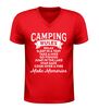 foto 4 Camping rules v-hals shirt stijlvol en grappig camping regels t-shirt voor kampeerders
