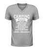 foto 5 Camping rules v-hals shirt stijlvol en grappig camping regels t-shirt voor kampeerders