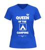 foto 2 Camping shirt dames v-hals queen of the camping vakantie t-shirt