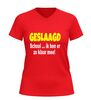 foto 10 Geslaagd ik ben er helemaal klaar mee v hals shirt grappig examen cadeau