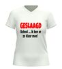 foto 12 Geslaagd ik ben er helemaal klaar mee v hals shirt grappig examen cadeau