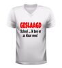 foto 6 Geslaagd ik ben er helemaal klaar mee v hals shirt grappig examen cadeau