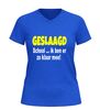 foto 8 Geslaagd ik ben er helemaal klaar mee v hals shirt grappig examen cadeau
