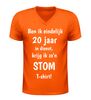 foto 3 Grappig 20 jaar werk jubileum shirt  V-hals t-shirt