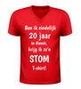 foto 4 Grappig 20 jaar werk jubileum shirt  V-hals t-shirt