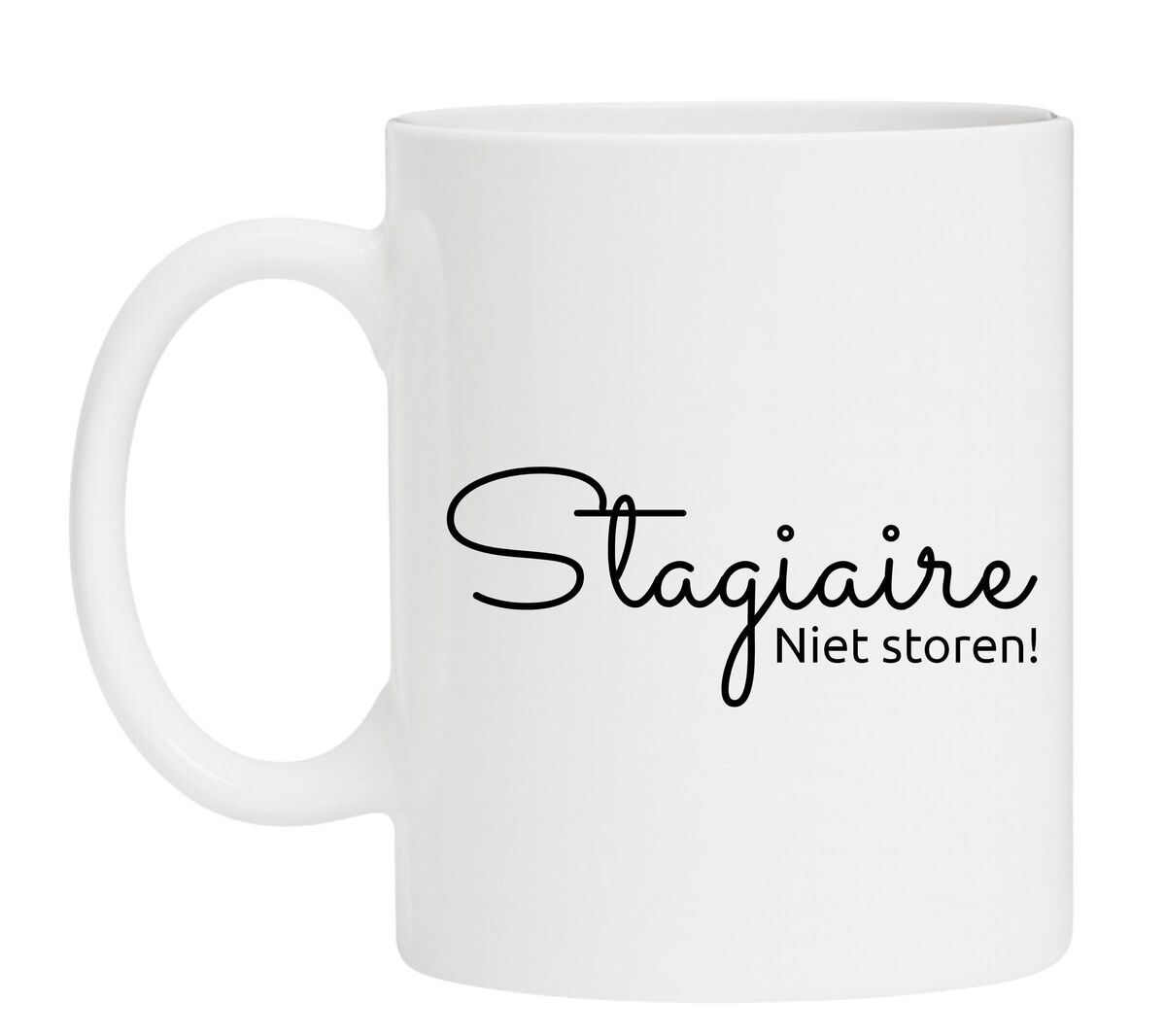 Grappig mok voor een Stagiaire!