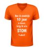 foto 3 Grappig v-hals t-shirt tien jaar in dienst ben ik eindelijk 10 jaar in dienst krijg ik zo’n stom shirt