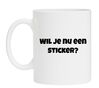 foto 1 Grappige koffiemok Wil je nu een sticker?