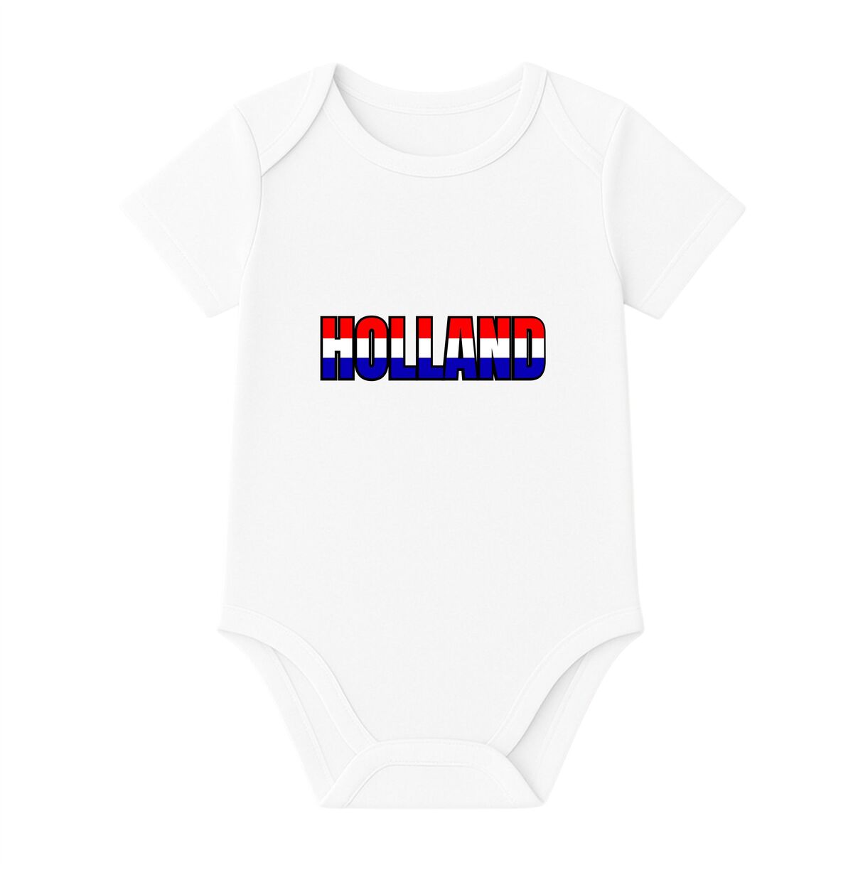Holland baby romper print in kleuren van de Nederlandse vlag