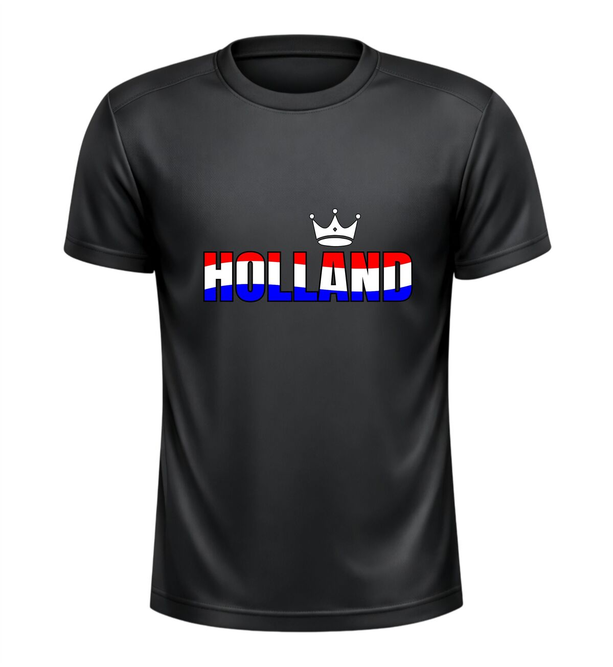 Holland sport shirt rood wit blauw met kroon ademend supportersshirt