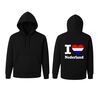 foto 1 I love Nederland hoodie met rood wit blauw hart Nederlands fan hoodie