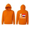 foto 2 I love Nederland hoodie met rood wit blauw hart Nederlands fan hoodie