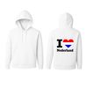 foto 5 I love Nederland hoodie met rood wit blauw hart Nederlands fan hoodie