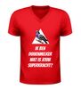 foto 4 Ik ben duivenmelker wat is jouw superkracht? v-hals t-shirt met duif grappig duivensport shirt