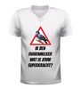 foto 6 Ik ben duivenmelker wat is jouw superkracht? v-hals t-shirt met duif grappig duivensport shirt