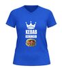 foto 2 Kebab koningin v-hals shirt dames humoristisch kebab t-Shirt met print