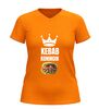 foto 3 Kebab koningin v-hals shirt dames humoristisch kebab t-Shirt met print