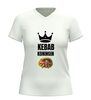 foto 6 Kebab koningin v-hals shirt dames humoristisch kebab t-Shirt met print
