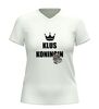foto 6 Klus koningin v-hals t-shirt perfect cadeau voor handige vrouwen en doe-het-zelvers