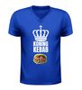 foto 2 Koning kebab heren v-neck shirt humoristisch t-shirt met streetfood print