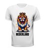 foto 13 Nederland leeuw t-shirt shirt met rood wit blauw opdruk voor EK WK  en koningsdag