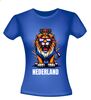 foto 6 Nederland leeuw t-shirt shirt met rood wit blauw opdruk voor EK WK  en koningsdag