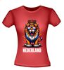 foto 8 Nederland leeuw t-shirt shirt met rood wit blauw opdruk voor EK WK  en koningsdag