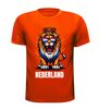 foto 9 Nederland leeuw t-shirt shirt met rood wit blauw opdruk voor EK WK  en koningsdag