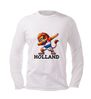 foto 4 Nederlandse oranje leeuw dab longsleeve shirt met dabbende leeuw in rood wit blauw tenue voor EK WK en koningsdag