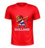 foto 4 Oranje EK WK sportshirt leeuw met dab voetbal supporter shirt oranje