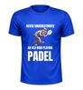 foto 2 Padel sport shirt heren never underestimate an old ,an playing padel sportief shirt