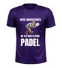 foto 3 Padel sport shirt heren never underestimate an old ,an playing padel sportief shirt
