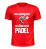 foto 4 Padel sport shirt heren never underestimate an old ,an playing padel sportief shirt