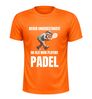 foto 5 Padel sport shirt heren never underestimate an old ,an playing padel sportief shirt