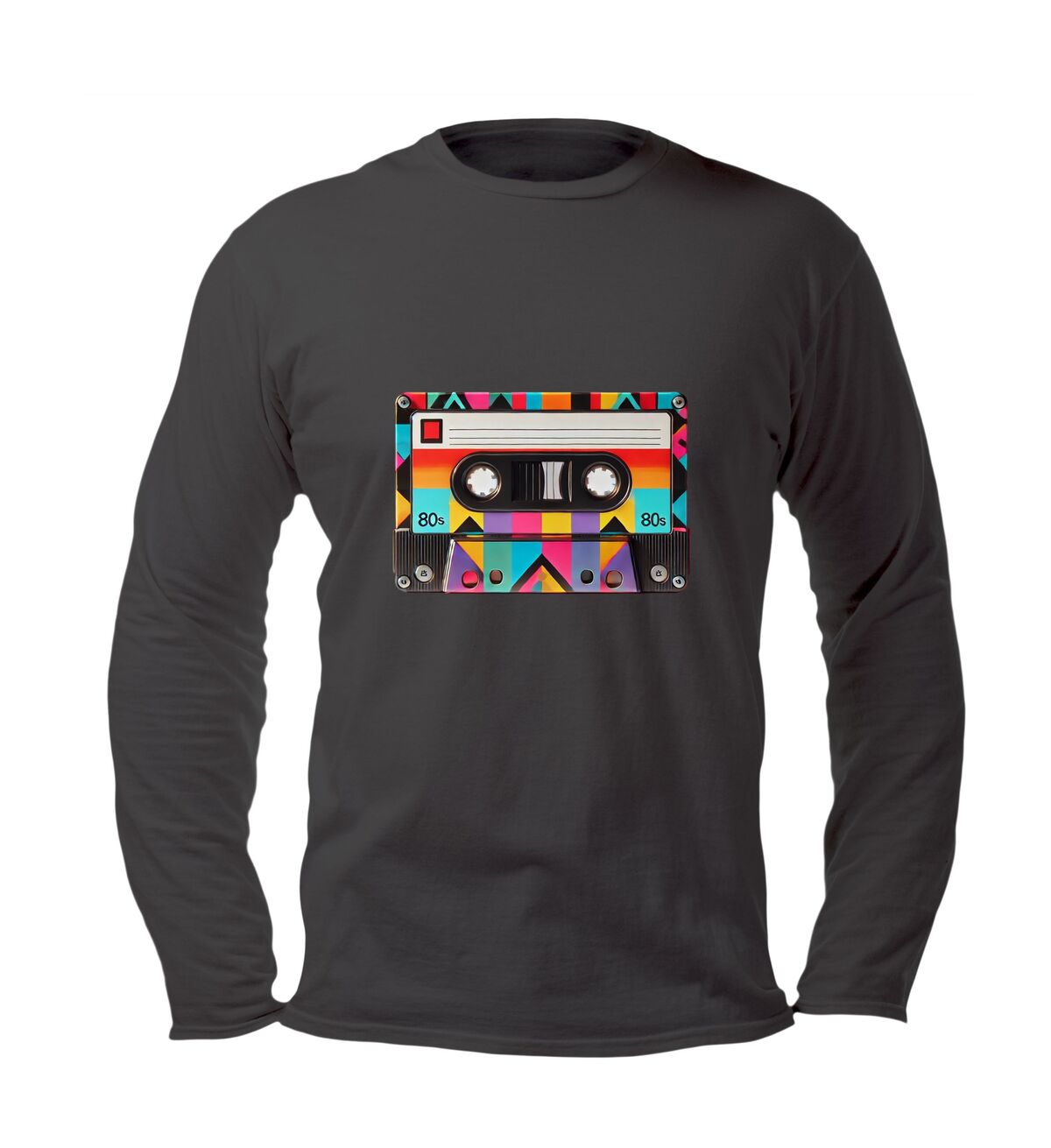 Retro cassettebandje longsleeve vintage sound vibes