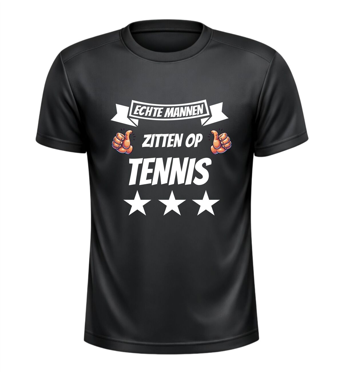 Sport shirt tennis echte mannen zitten op tennis grappig heren t-Shirt