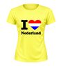 foto 16 Sportshirt i love Nederland  hart in rood wit blauw Holland fan shirt