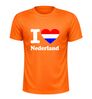 foto 5 Sportshirt i love Nederland  hart in rood wit blauw Holland fan shirt